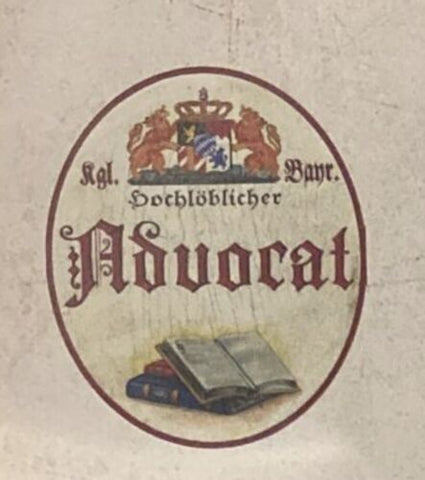 Nostalgie Holzschild Bayern Hochlöblicher Advocat