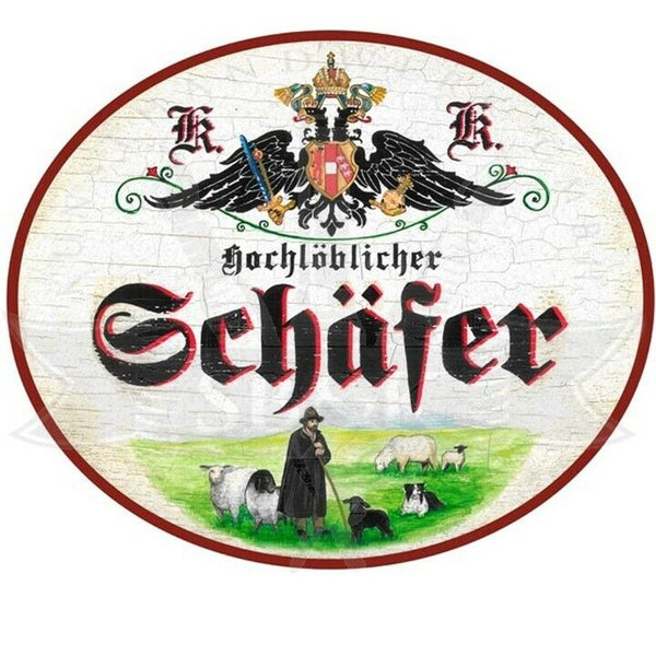 KuK Nostalgie Holzschild "Schäfer"