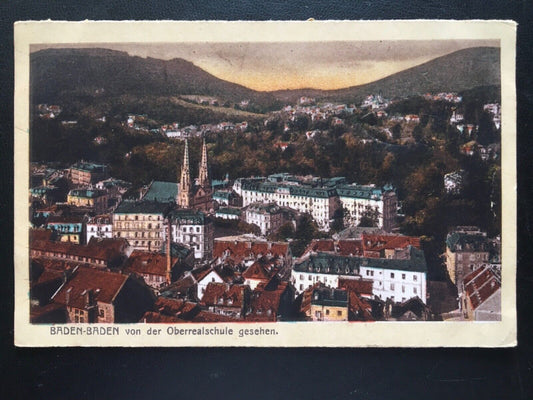 Baden-Baden - Von der Oberschule gesehen - Stadtansicht 180175 TH