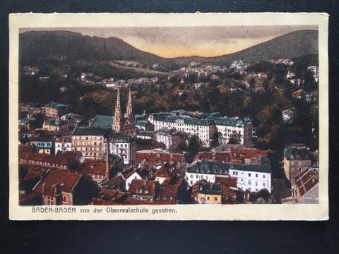Baden-Baden - Von der Oberschule gesehen - Stadtansicht 180175 TH
