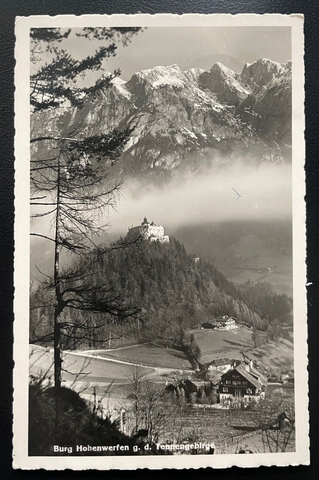 Burg Hohenwerfen Tennengebirge Festung Berg Wald Salzburg Österreich 600164A D