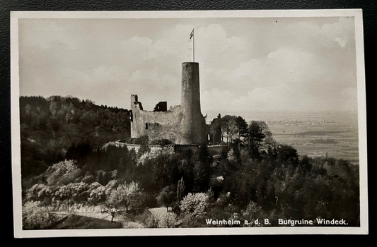Weinheim Burgruine Windeck Festung Berg Baden-Württemberg Deutschland 600143A D