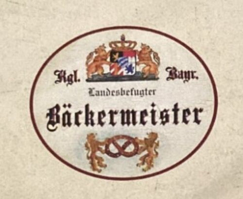 Nostalgie Holzschild Bayern königlich bayerischer Landesbefugter Bäckermeister