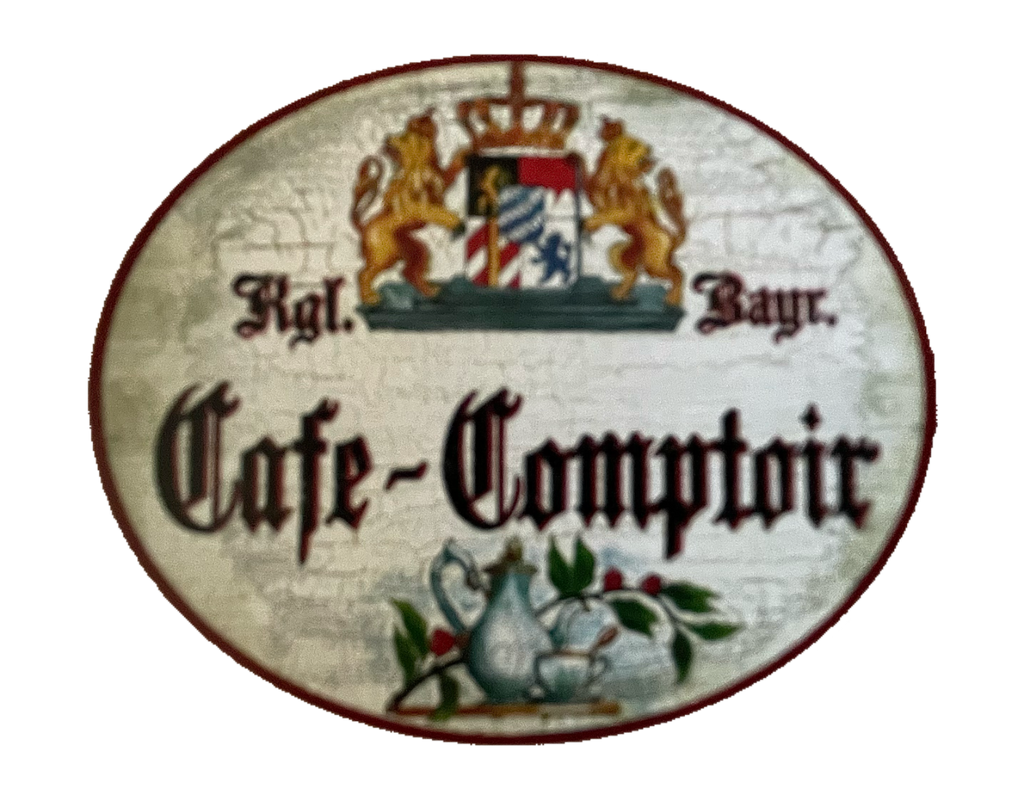 Nostalgie Holzschild Bayern Königlich Bayerischer Cafe Comptoir Schild