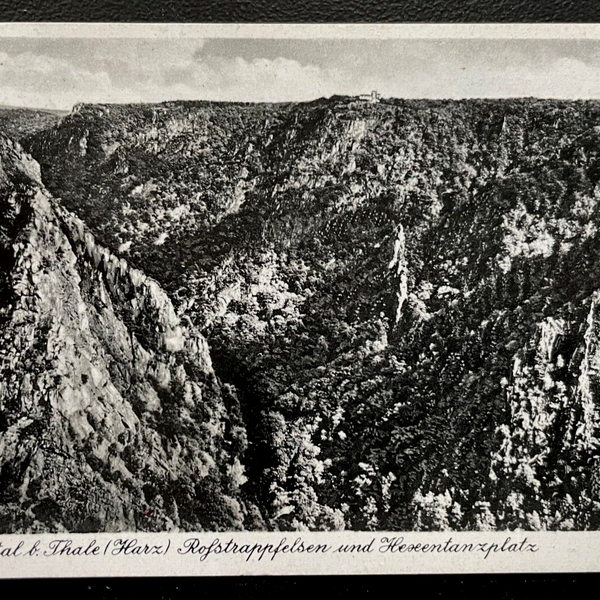 Bodetal Thale Harz Rofstrappenfelsen Berg Sachsen-Anhalt Deutschland 600134A D