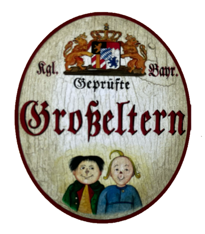 Nostalgie Holzschild Bayern Königlich Bayerischer Geprüfte Großeltern Schild
