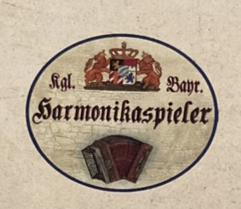 Nostalgie Holzschild Bayern Königlich Bayerischer Harmonikaspieler Schild