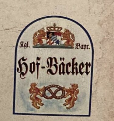 Nostalgie Holzschild Bayern königlich Bayerischer Hof-Bäcker Schild