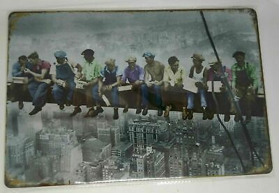 Nostalgie Retro Blechschild Lunch atop a skyscraper 30x20 50164