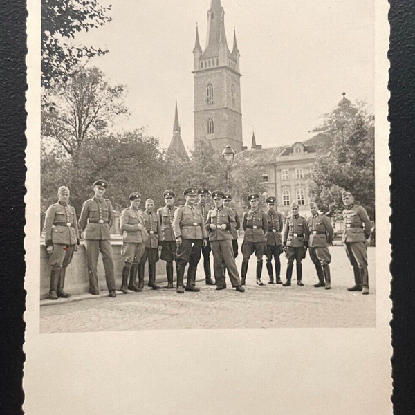Soldaten Deutsche Wehrmacht  Kirche Turm Čáslav Tschaslau 600103A TH D