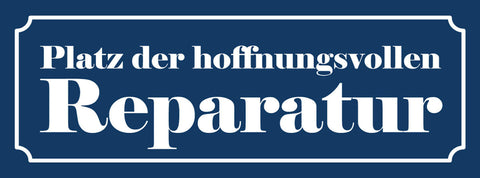 Schild Platz Der Hoffnungsvollen Reparatur Service Ort 27 x 10 Blech od.Holz