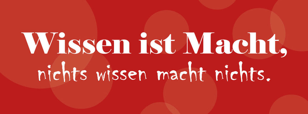 Schild Wissen Ist Macht Nichts Wissen Macht Nichts Dumm 27 x 10 Blech od. Holz