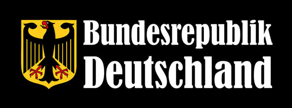 Schild Bundesrepublik Deutschland BRD Germany 27 x 10 Blech od.Holz