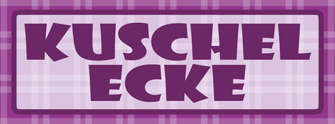 Schild Kuschel Ecke Liebe Romantik Beziehung Ehe Bett 27 x 10 Blech od. Holz