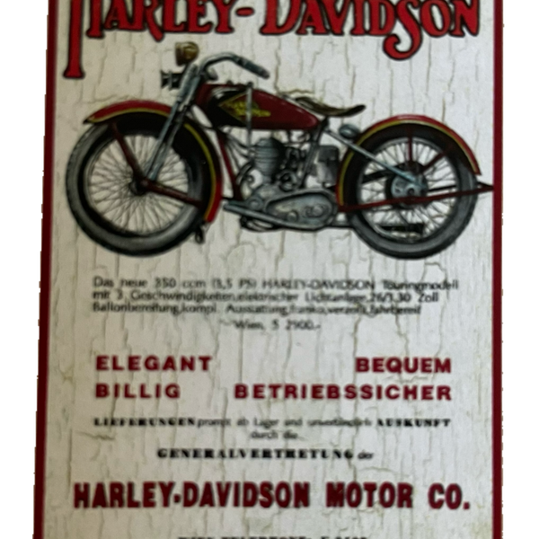Nostalgie Holzschild Motor Co Motorrad Wien Elegant Moped Bike Biker Schild