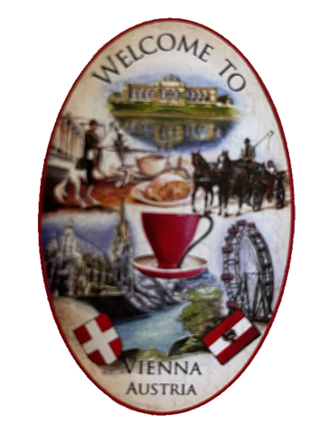 Nostalgie Holzschild Welcome To Vienna Austria Willkommen Wien Österreich Schild