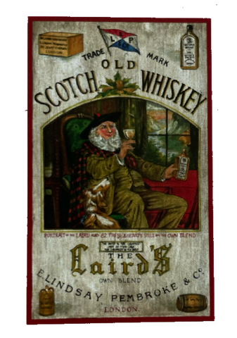 Nostalgie Holzschild The Laird's Scotch Old Whisky Alkohol London GB UK Schild