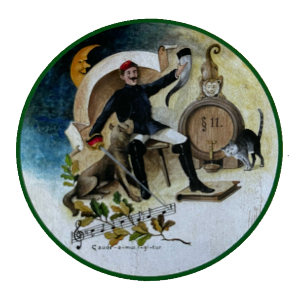 Nostalgie Holzschild Schützenscheibe Bier Comment Studentenverbindung Schild