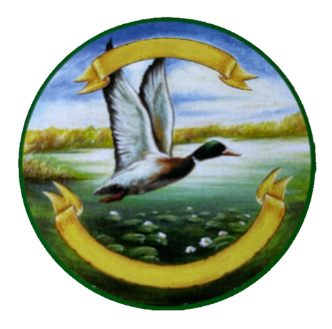 Nostalgie Holzschild Schützenscheibe Ente Vogel Jagd Jäger Schild