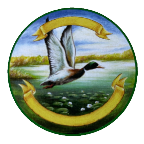 Nostalgie Holzschild Schützenscheibe Ente Vogel Jagd Jäger Schild
