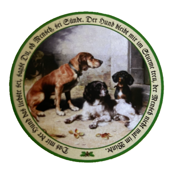 Nostalgie Holzschild Schützenscheibe Das Mir Der Hund Das Liebste Sei Schild