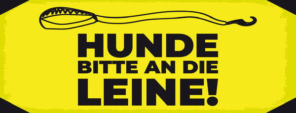 Schild Hunde Bitte An Die Leine Hund Haus Tier Achtung 27x10 Blech od.Holz