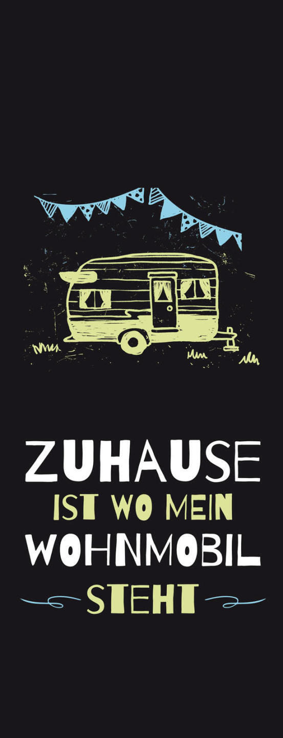 Schild Zuhause Ist Wo Mein Wohnmobil Steht Campen Wohnwagen 27x10 Blech od.Holz