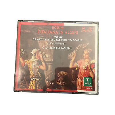3949 Rossini L'ITALIANA IN ALGERI - LIBRETTO HC Claudio Scimone 2CDS