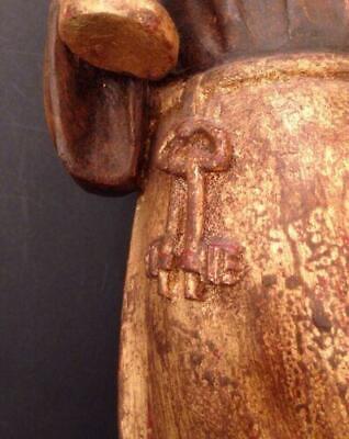 Mönch Holz handgeschnitzt ca. 40 cm Hoch 12479