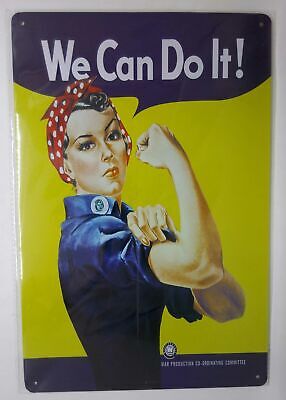 Nostalgie Retro Blechschild "We Can Do It!" Rosie the Riveter 30x20 50186