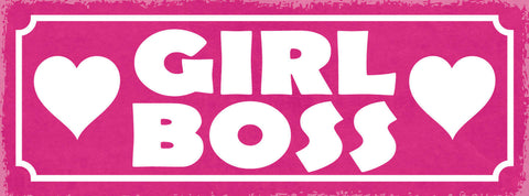 Schild Girl Boss Chefin Frau Mädchen 27x10 Blech od.Holz