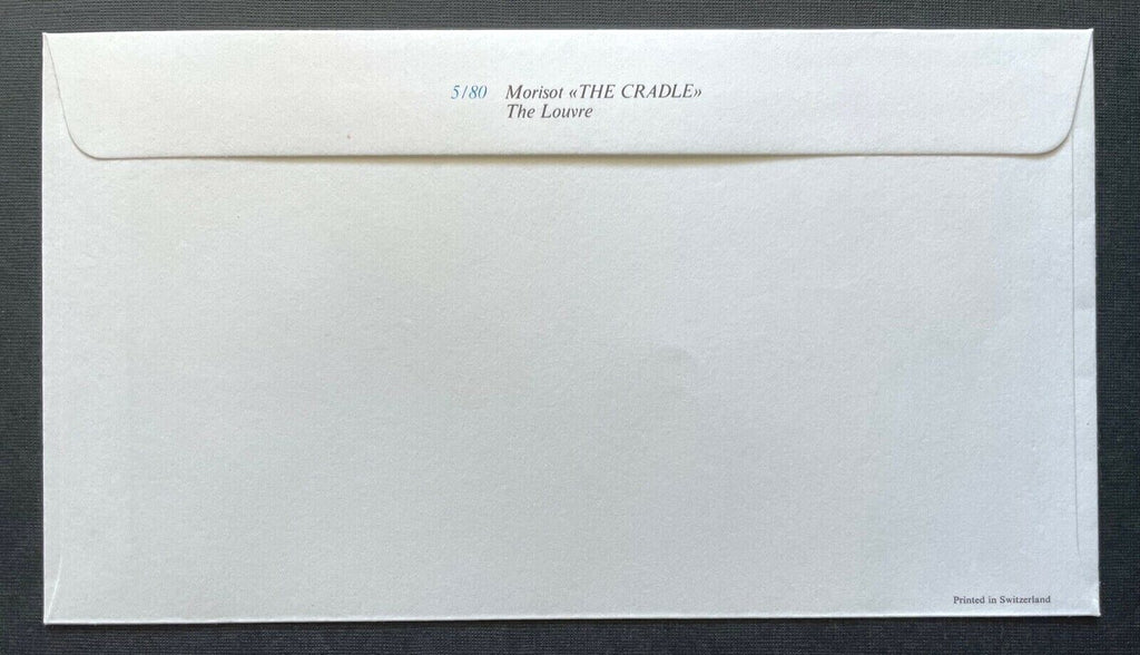 Brief Unicef FDC Flagge France Morisot The Cradle Louvre ca.16,5x9,2cm 410312 PR