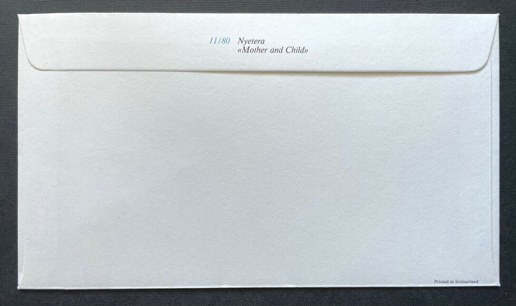 Brief Unicef FDC Flagge Rwanda Nyetera Mother and Child ca.16,4x9,3cm 410302 PR