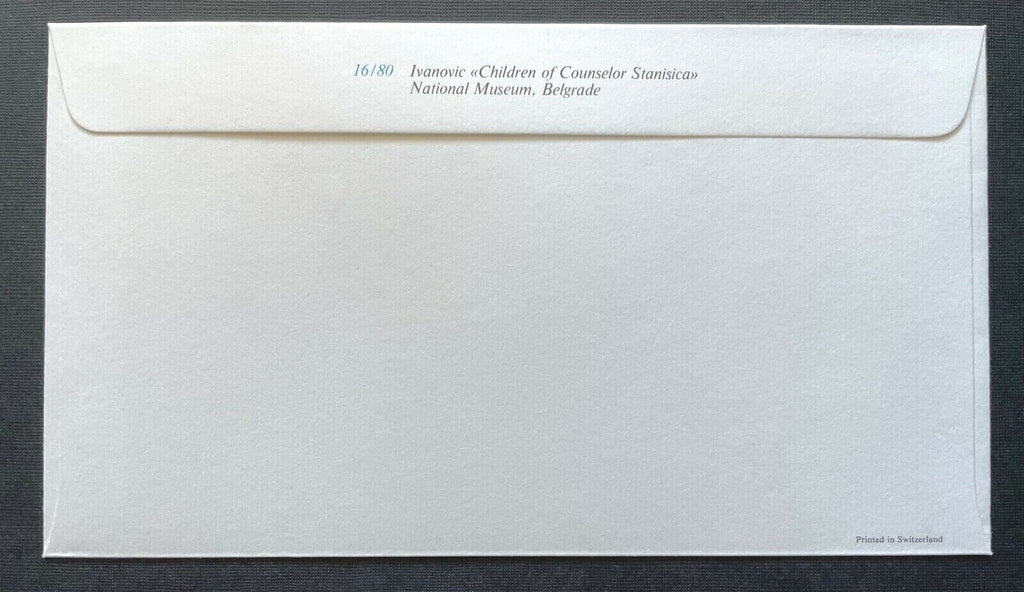 Brief Unicef FDC Flagge Yugoslavia Children Stanisica ca.16,4x9,2cm 410313 PR