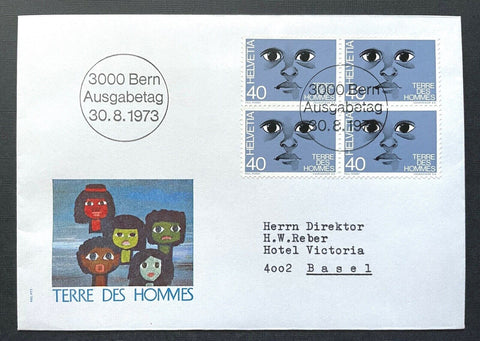 Brief Terre Des Hommes Bern 1973 Basel Schweiz ca.16x11,3cm 410331 PR