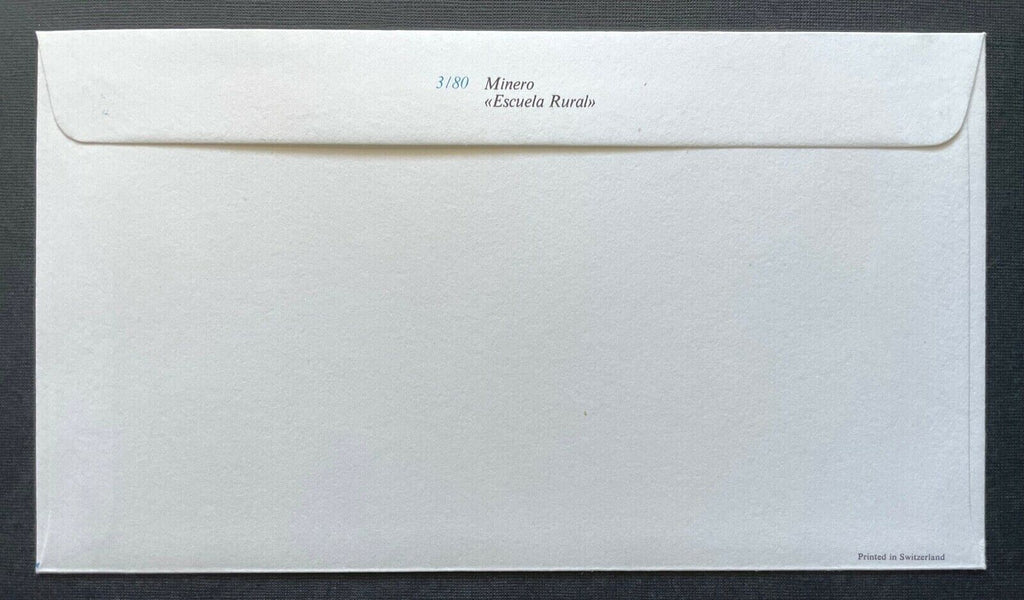 Brief Unicef FDC Flagge El Salvador Escuela Rural Minero ca.16,4x9,3cm 410305 PR