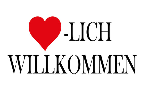 Nostalgie Schild Herzlich Willkommen  ❤️ 12x18 / 20x30 / 30x40 Blech od. Holz