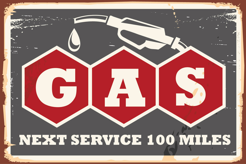 Nostalgie Schild Gas Next Service Tankstelle 12x18 / 20x30 / 30x40 Blech od.Holz