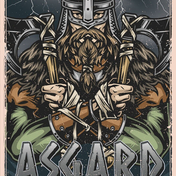 Nostalgie Schild Pray Odin Asgard Vikinger 12x18 / 20x30 / 30x40 Blech od.Holz