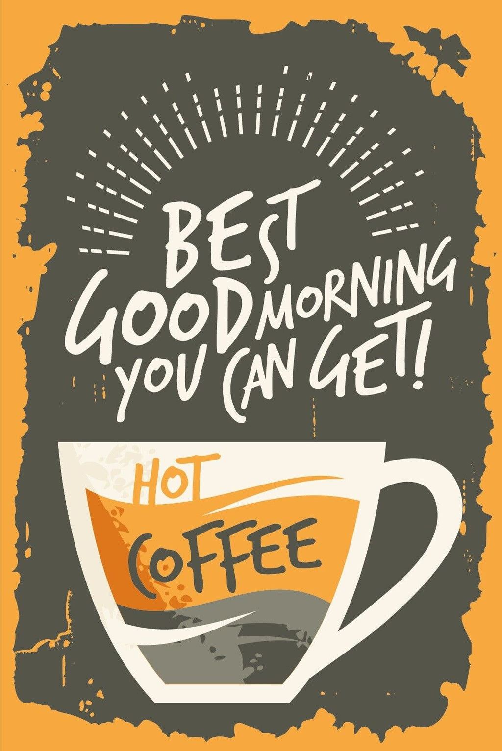 Nostalgie Schild Good Morning Coffee Kaffee 12x18 / 20x30 / 30x40 Blech od. Holz