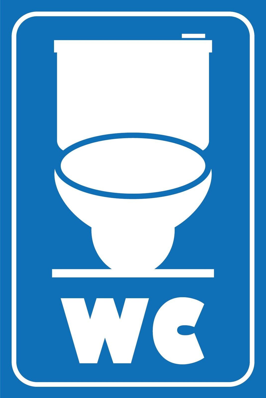Nostalgie Schild WC Toilette 12x18 / 20x30 / 30x40 Blech od. Holz