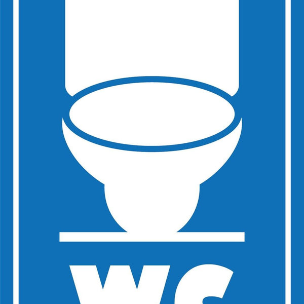 Nostalgie Schild WC Toilette 12x18 / 20x30 / 30x40 Blech od. Holz