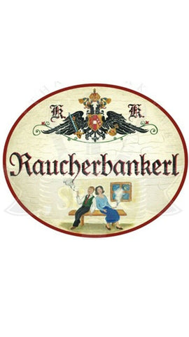 KuK Nostalgie Holzschild "Raucherbankerl"