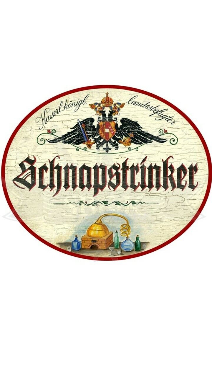 KuK Nostalgie Holzschild "Schnapstrinker"