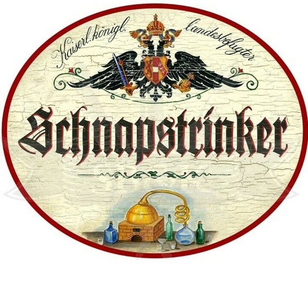 KuK Nostalgie Holzschild "Schnapstrinker"