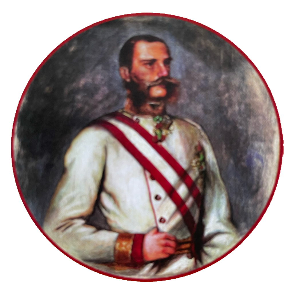 Nostalgie Holzschild Schützenscheibe Kaiser Franz Josef Jung Porträt Schild