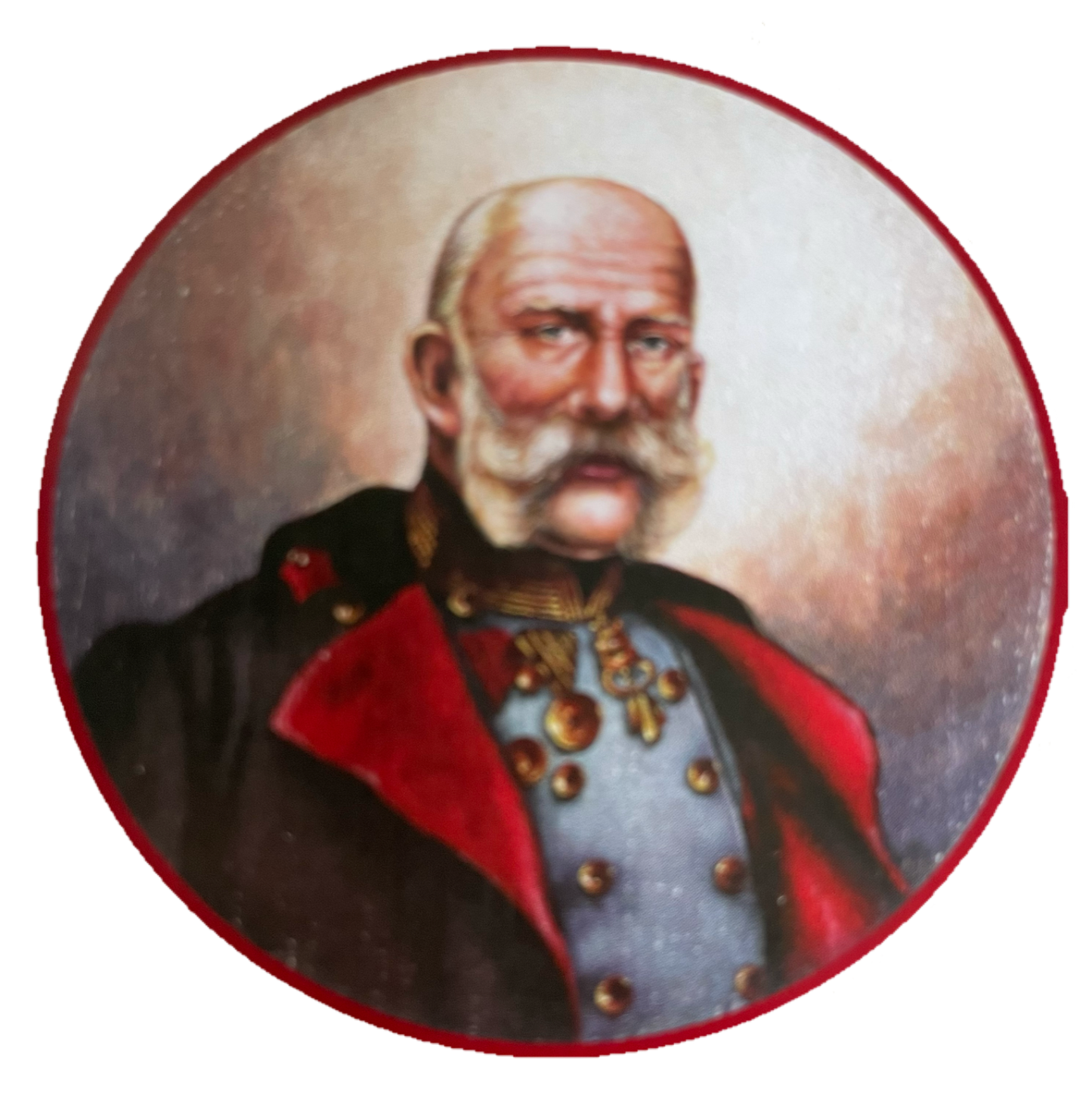 Nostalgie Holzschild Schützenscheibe Kaiser Franz Josef Porträt Schild