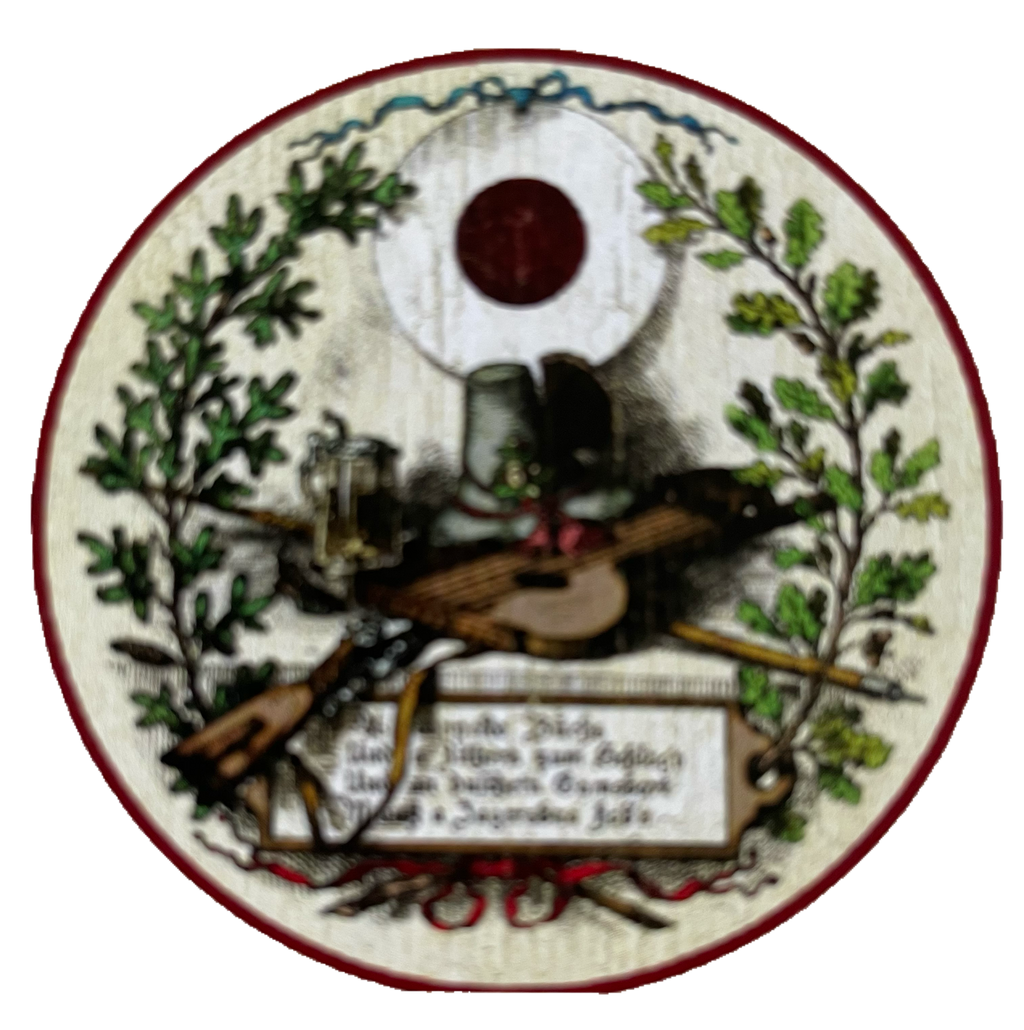 Nostalgie Holzschild Schützenscheibe A Doppelte Büchs Flinte Gewehr Schild