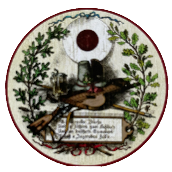 Nostalgie Holzschild Schützenscheibe A Doppelte Büchs Flinte Gewehr Schild