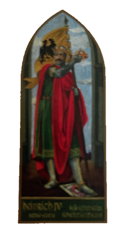 Nostalgie Holzschild Mittelalter Heinrich IV. Kaiser Schild